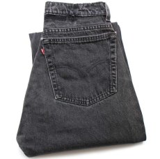 画像1: 90s USA製 Levi'sリーバイス ブラック デニムパンツ カスタム w29★SDP2607 (1)