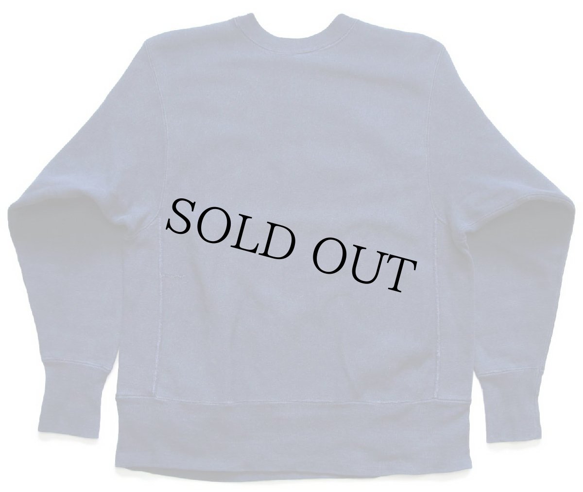 画像2: 70s USA製 Championチャンピオン 単色タグ 無地 目無し リバースウィーブ スウェット 紺 M (2)