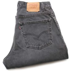 画像1: 90s USA製 Levi'sリーバイス 560 ブラック デニムパンツ フェード w36 L30★SDP2605 (1)