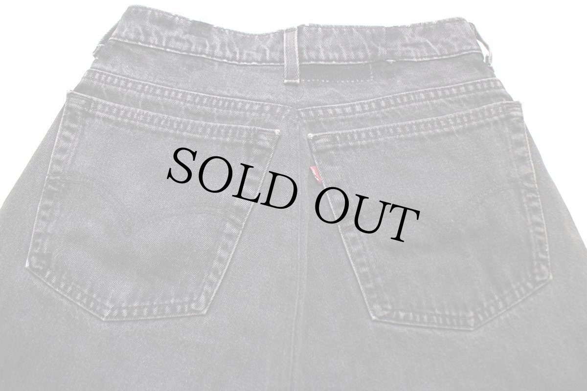 画像5: 90s USA製 Levi'sリーバイス ブラック デニムパンツ カスタム w29★SDP2607 (5)