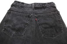 画像5: 90s USA製 Levi'sリーバイス ブラック デニムパンツ カスタム w29★SDP2607 (5)