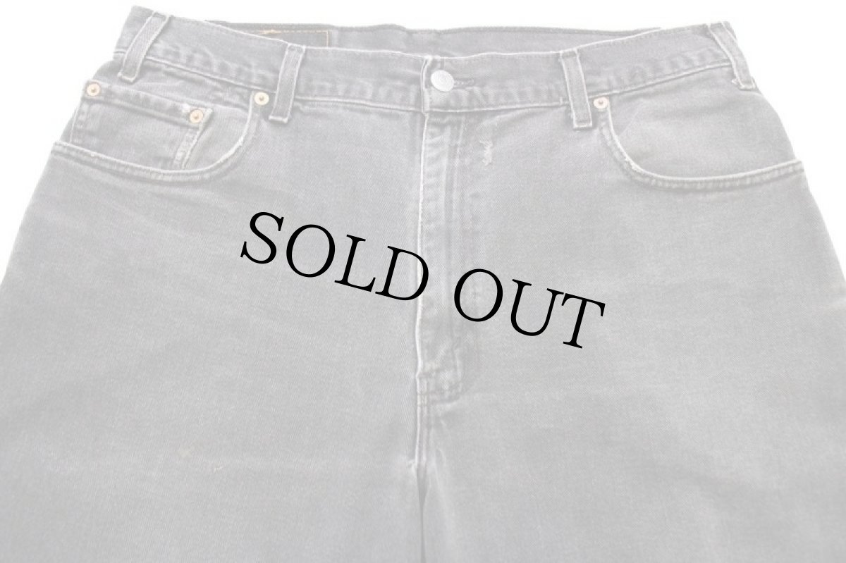 画像4: 90s USA製 Levi'sリーバイス 560 ブラック デニムパンツ フェード w36 L30★SDP2605 (4)