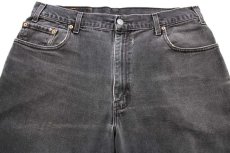 画像4: 90s USA製 Levi'sリーバイス 560 ブラック デニムパンツ フェード w36 L30★SDP2605 (4)