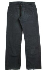 画像3: Levi'sリーバイス 751 ブラック デニムパンツ w36 L32★SDP2606 ユーロ (3)