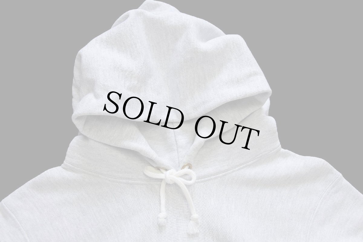 画像3: 80s USA製 Championチャンピオン 無地 目無し リバースウィーブ スウェットパーカー 杢グレー S★フーディー (3)