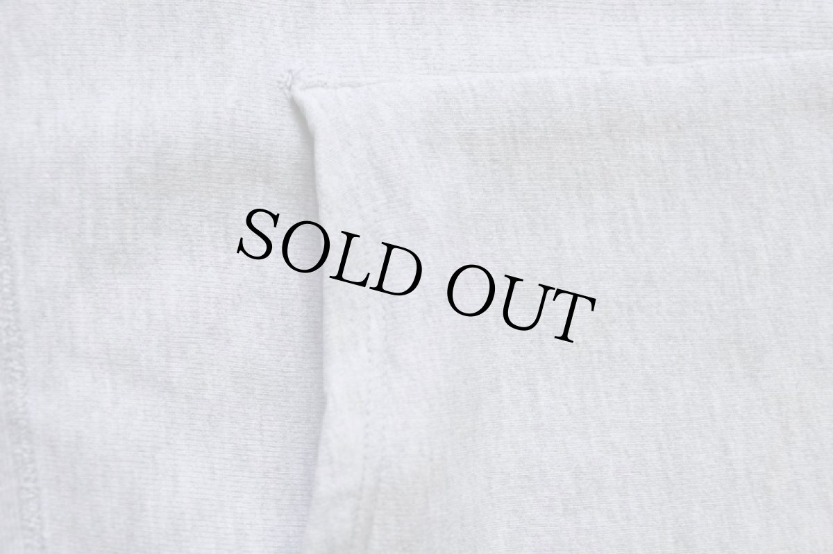 画像7: 80s USA製 Championチャンピオン 無地 目無し リバースウィーブ スウェットパーカー 杢グレー S★フーディー (7)