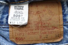 画像6: 00s メキシコ製 Levi'sリーバイス 505 デニムパンツ w32 L34★SDP688 (6)