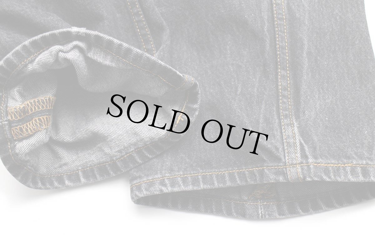 画像10: 00s メキシコ製 Levi'sリーバイス 501 ペンキ飛び 先染め ブラック デニムパンツ w42 L30★SDP2619 (10)