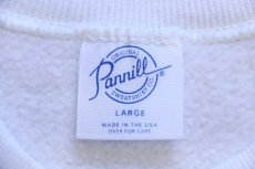 画像4: 80s USA製 Pannill 無地 スウェット 白 L★ブランク (4)