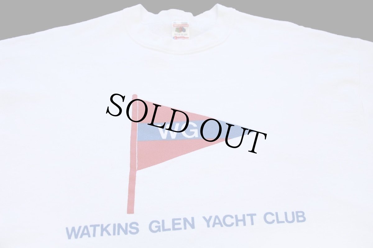 画像3: 90s USA製 WG WATKINS GLEN YACHT CLUB スウェット 白 XL (3)