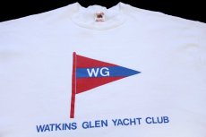 画像3: 90s USA製 WG WATKINS GLEN YACHT CLUB スウェット 白 XL (3)