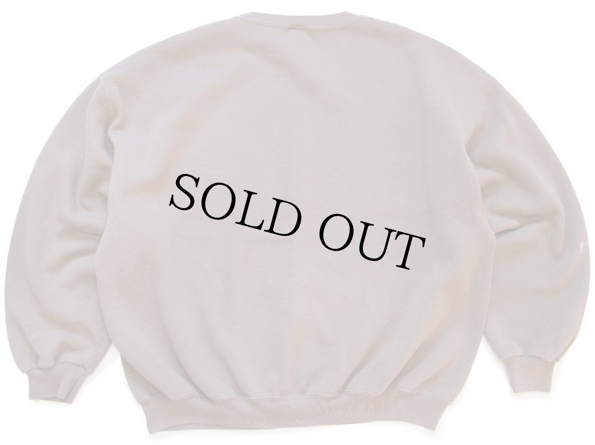 画像2: 90s メキシコ製 RUSSELLラッセル 無地 前V スウェット ココア XXL★特大 ブランク (2)