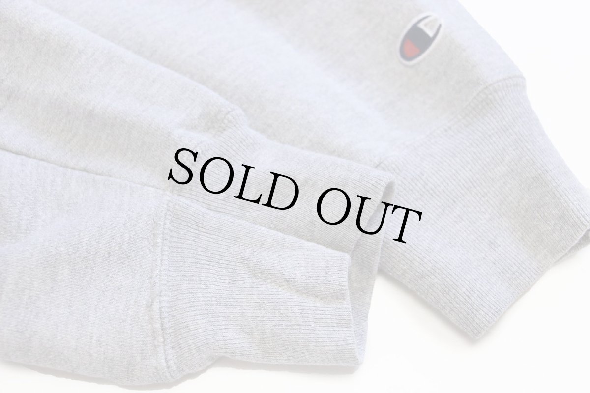 画像5: 00s Championチャンピオン 無地 目無し リバースウィーブ スウェット 杢グレー★ブランク (5)