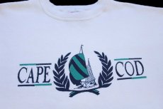 画像3: 90s Hanes CAPE COD ヨット スウェット 白 XL (3)