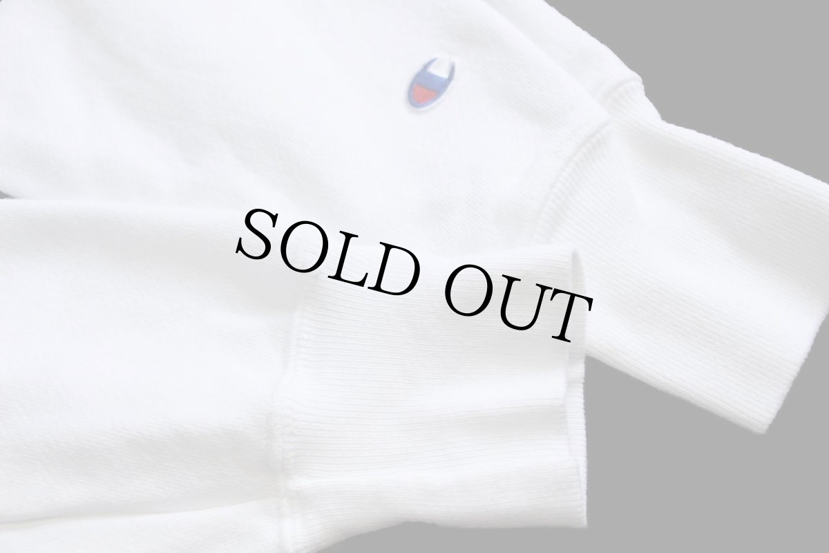 画像6: Championチャンピオン DESTIN Florida 四段中抜きプリント リバースウィーブ スウェット 白 M (6)