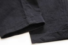 画像8: 80s ポルトガル製 LEVI'Sリーバイス ツータック コットン チノパン カスタム 黒 w30 L32★ユーロ (8)