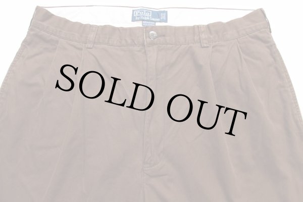 90s ポロ ラルフローレン HAMMOND PANT ツータック コットン チノパン