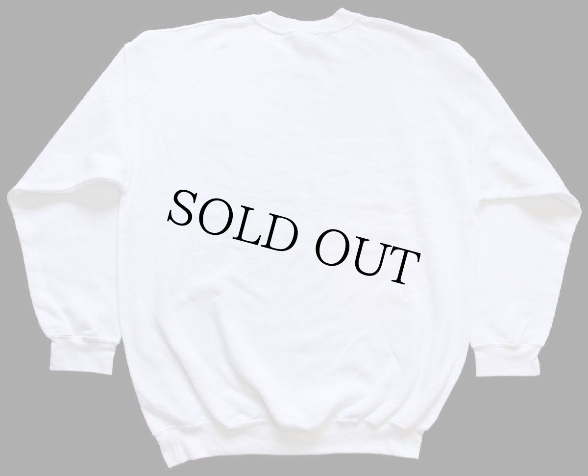 画像2: 00s パグ ドッグ Cricket 刺繍 スウェット 白 XL (2)