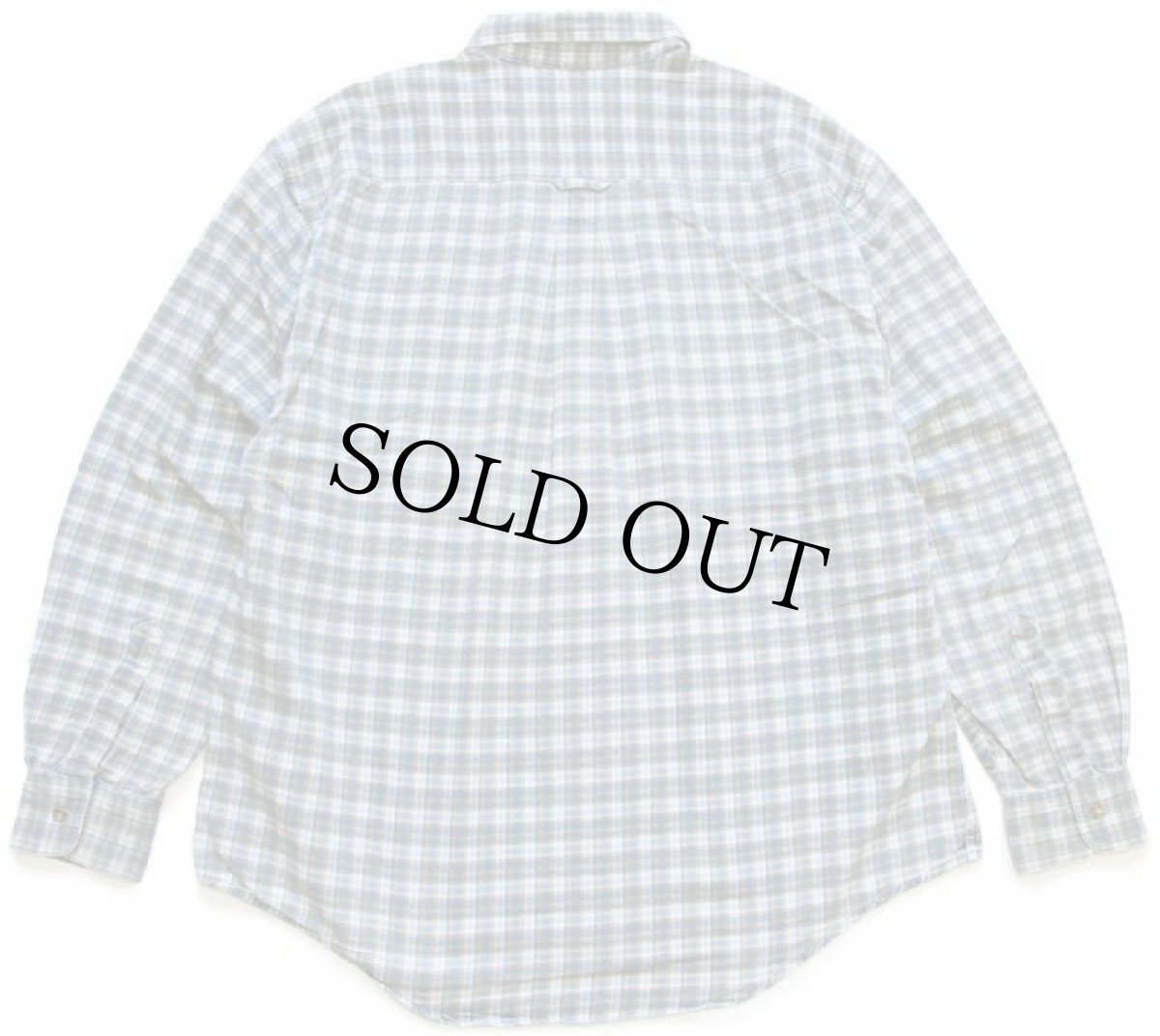 画像2: 90s カナダ製 L.L.Bean チェック コットンシャツ L-R (2)