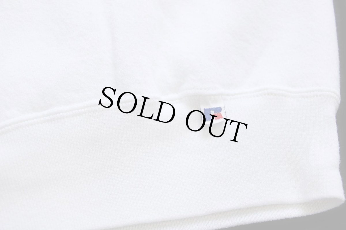 画像5: 90s USA製 RUSSELLラッセル 無地 前V スウェット 白 L★ブランク (5)