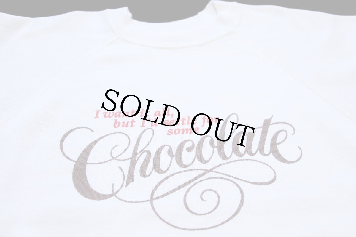 画像3: 80s USA製 Hanes SHOEBOX GREETINGS I want it all, but I'd settle for some Chocolate スウェット 白 XL (3)