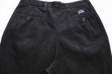 画像5: 80s ポルトガル製 LEVI'Sリーバイス ツータック コットン チノパン カスタム 黒 w30 L32★ユーロ (5)