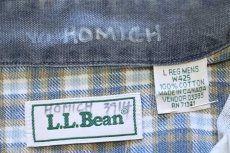 画像4: 90s カナダ製 L.L.Bean チェック コットンシャツ L-R (4)