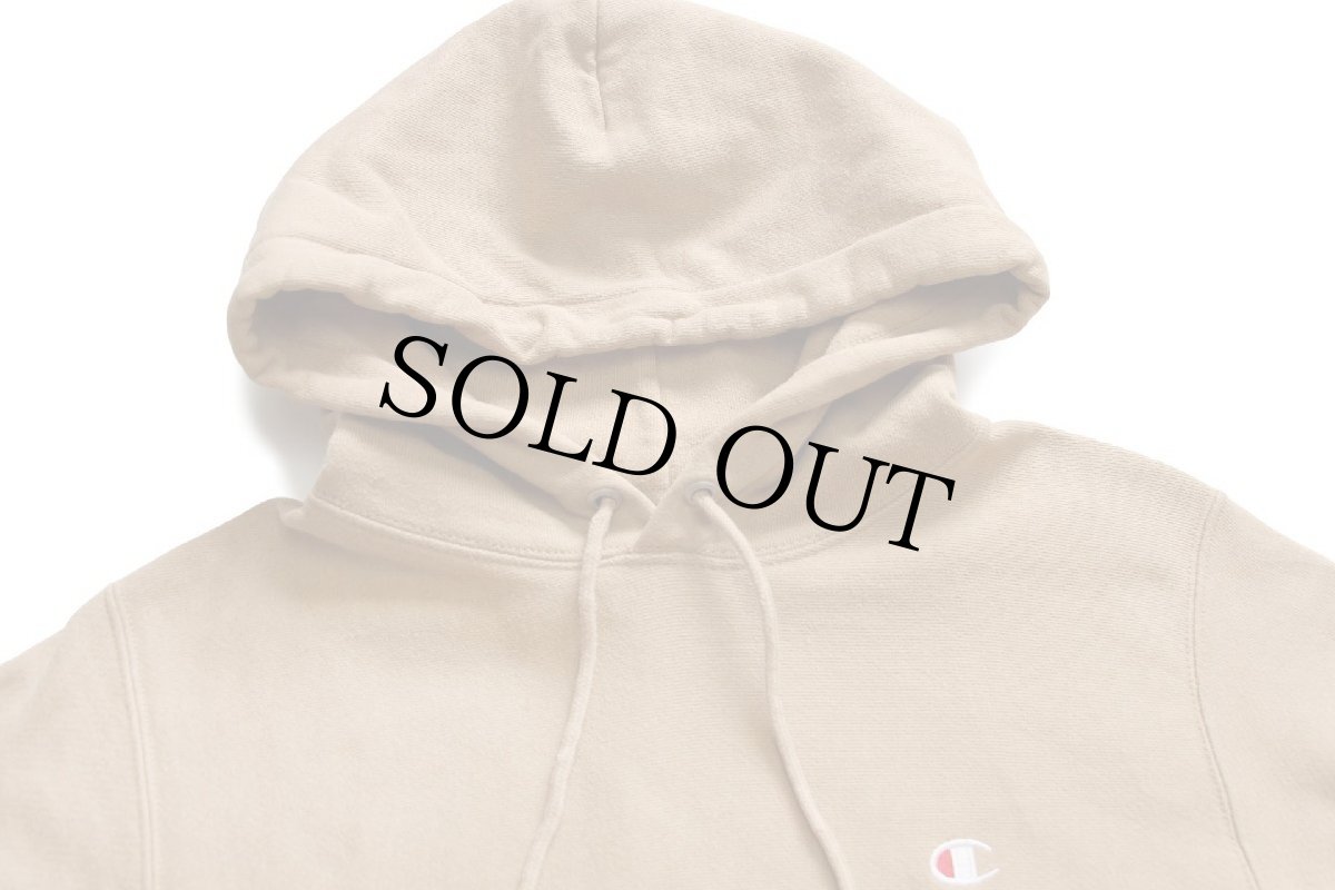 画像3: Championチャンピオン ワンポイント リバースウィーブ スウェットパーカー ライトブラウン S (3)