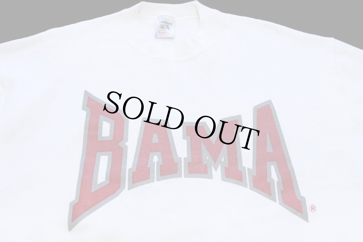 画像3: 90s USA製 BAMA スウェット 白 L (3)