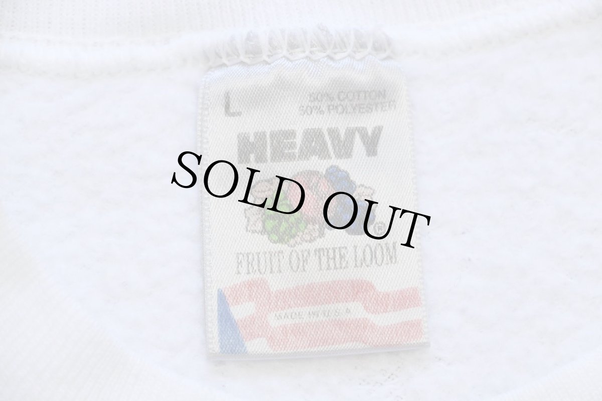 画像4: 90s USA製 BAMA スウェット 白 L (4)