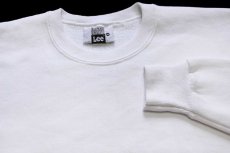 画像3: 90s USA製 Leeリー 無地 スウェット 白 M★ブランク (3)