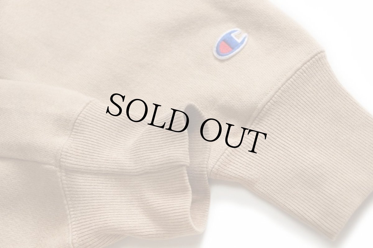 画像5: Championチャンピオン ワンポイント リバースウィーブ スウェットパーカー ライトブラウン S (5)