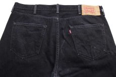 画像5: メキシコ製 Levi'sリーバイス 501 ダメージ ブラック デニムパンツ w38 L32★SDP2615 (5)