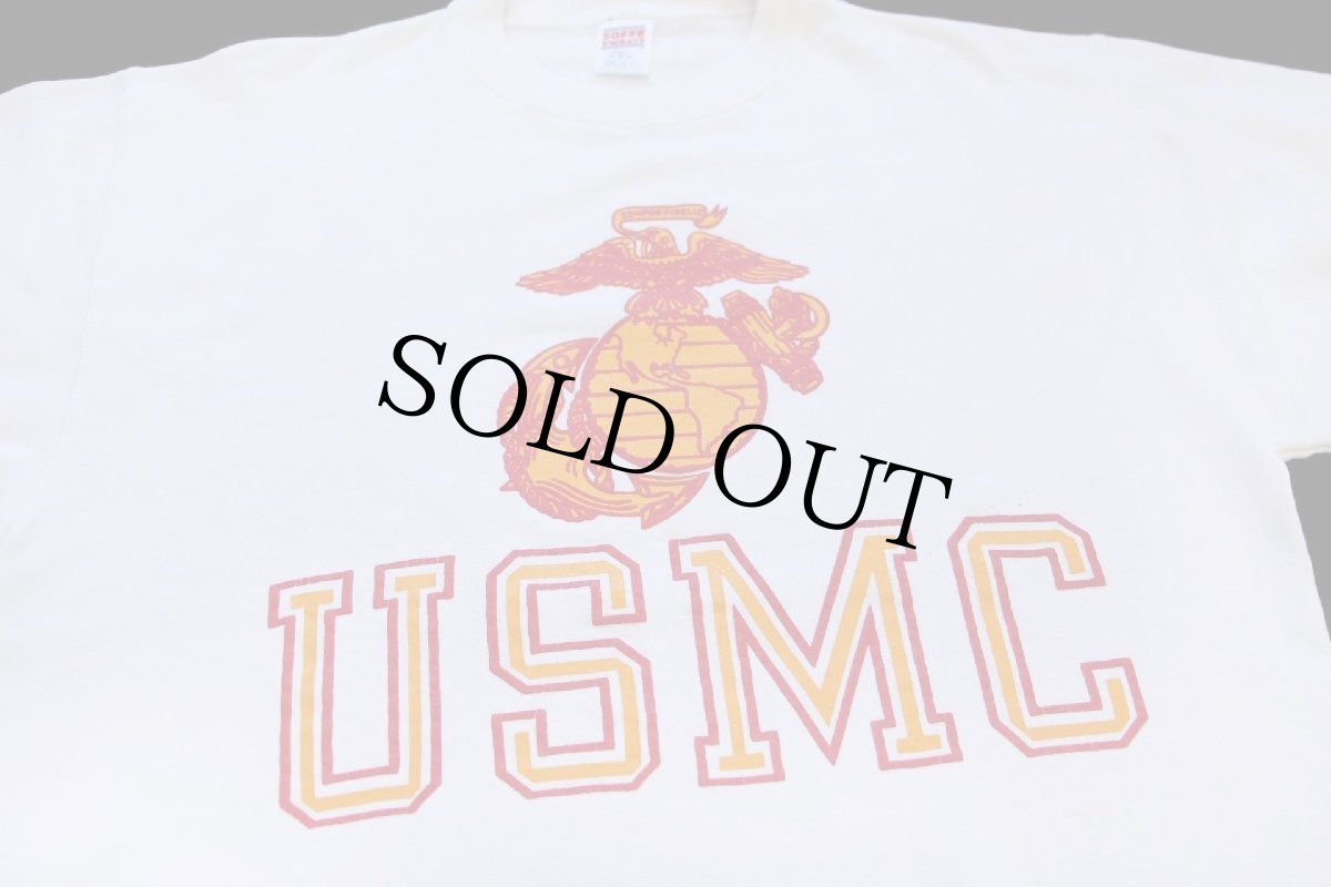 画像3: 80s USA製 米軍 USMC ビッグロゴ スウェット 白 M (3)