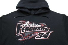 画像3: Andrew FERGUSON 34 NISSANニッサン 両面プリント スウェットパーカー 黒 XL (3)