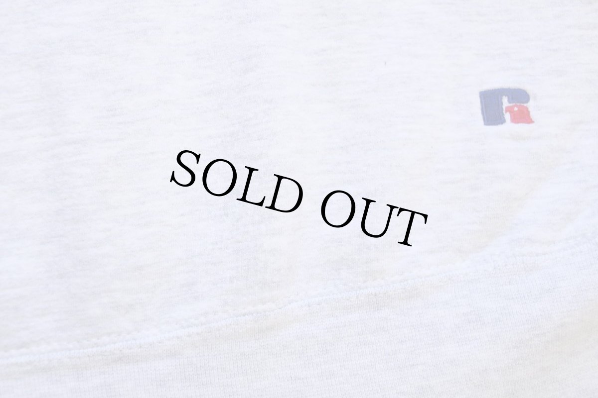 画像5: 90s USA製 RUSSELLラッセル GEORGIA TECH 前V スウェット 杢ライトグレー M (5)