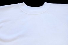 画像3: 80s USA製 Pannill 無地 スウェット 白 L★ブランク (3)