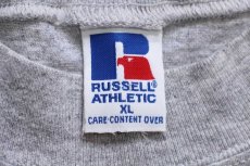 画像4: 90s RUSSELLラッセル モックネック 長袖Tシャツ 杢グレー XL (4)