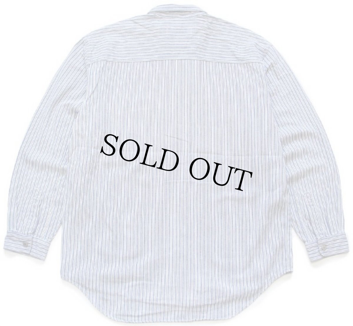 画像2: 90s Levi'sリーバイス 織り柄 ランダムストライプ コットンシャツ (2)