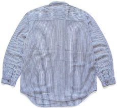画像2: 90s Levi'sリーバイス 織り柄 ランダムストライプ コットンシャツ (2)