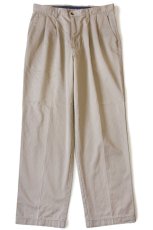 画像2: 90s DOCKERSドッカーズ ツータック コットン チノパン グレーベージュ w34 L31★Levi'sリーバイス (2)