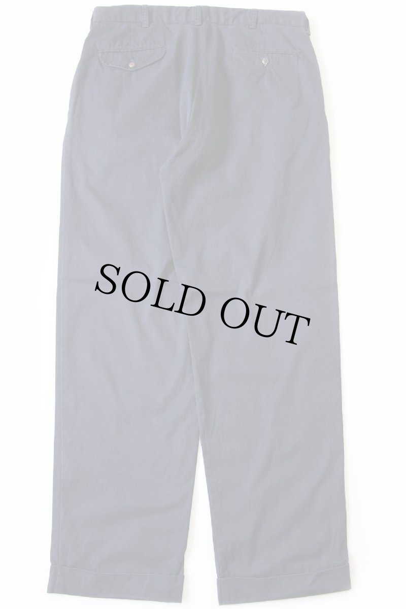 画像3: 00s ポロ ラルフローレン HAMMOND PANT ツータック コットン チノパン 紺 w34 L30★229 (3)