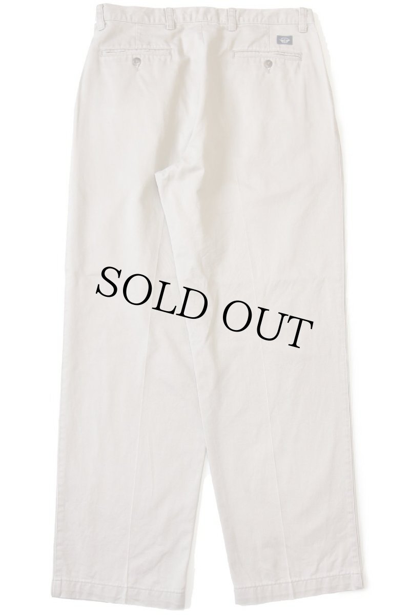 画像3: 90s DOCKERSドッカーズ ツータック コットン チノパン グレーベージュ w34 L31★Levi'sリーバイス (3)