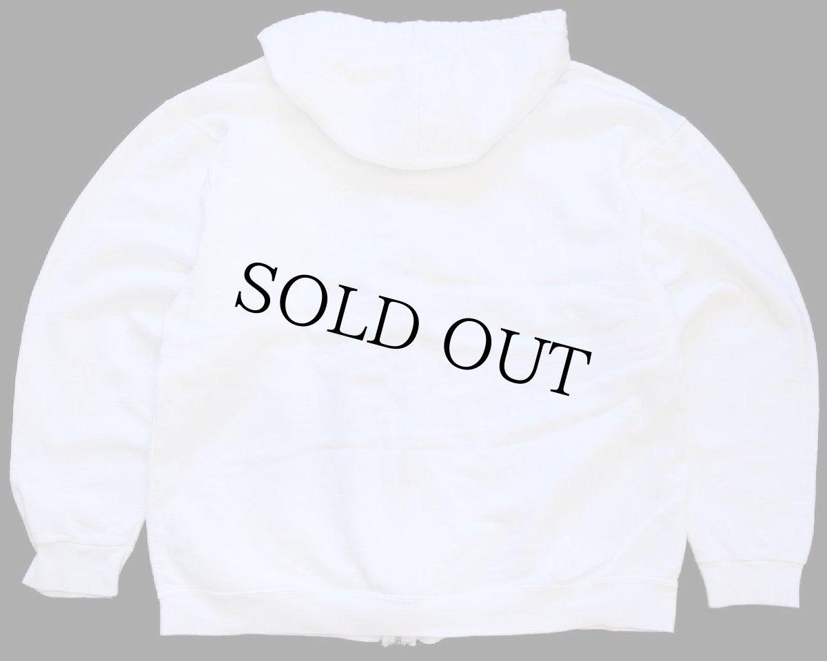 画像2: 00s Long Beach Island スウェット ジップパーカー 白 L (2)