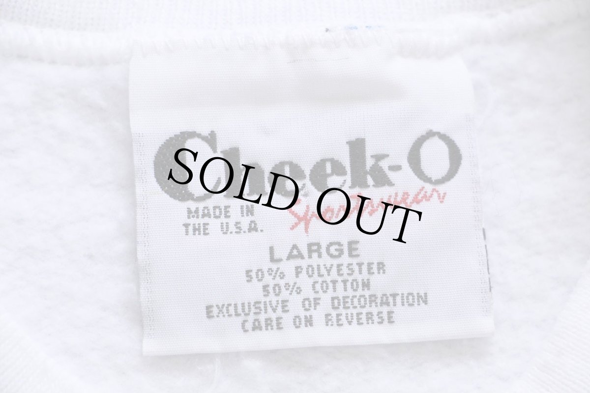 画像5: 90s USA製 HOME SWEET HOME ドッグ 刺繍&アップリケ スウェット 白 L (5)