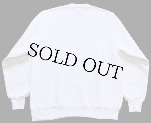 90s USA製 RUSSELLラッセル 無地 前V スウェット 白 M☆ブランク