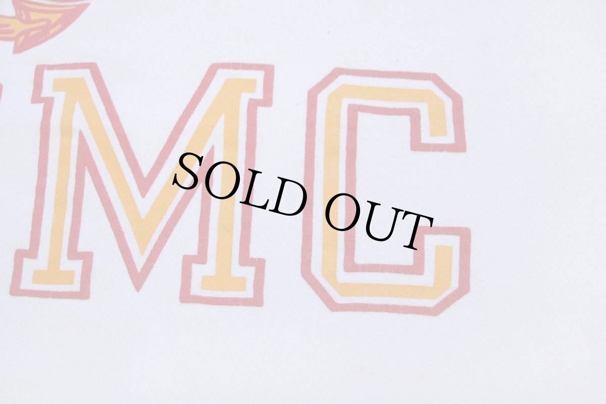 画像4: 80s USA製 米軍 USMC ビッグロゴ スウェット 白 M (4)