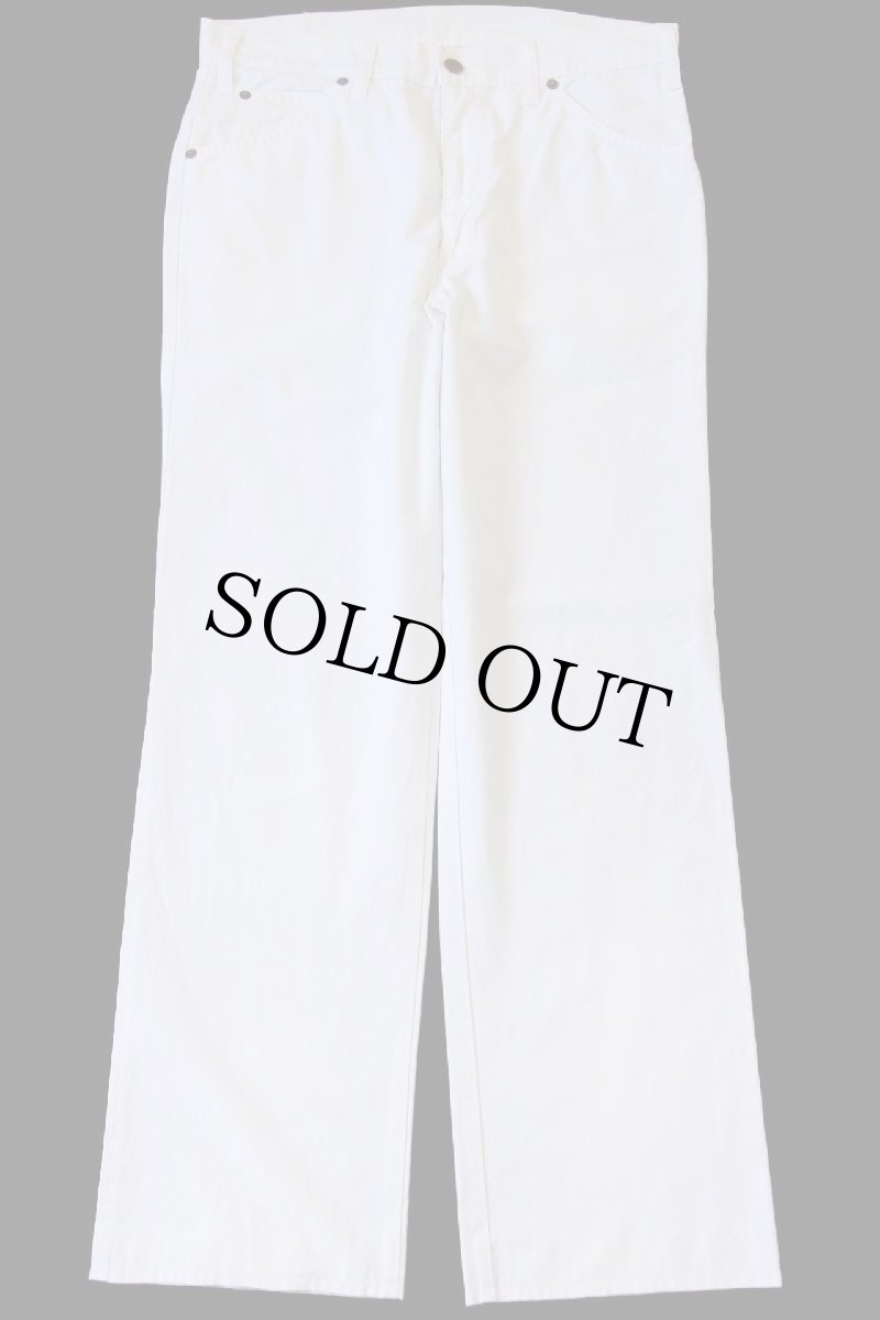 画像2: 80s イタリア製 Levi'sリーバイス コットン×ポリエステル パンツ 白 w32★ユーロ (2)
