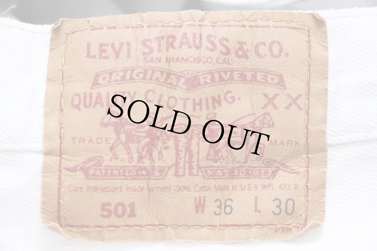 画像6: 90s USA製 Levi'sリーバイス 501 デニムパンツ アイスブルー w36 L30 (6)