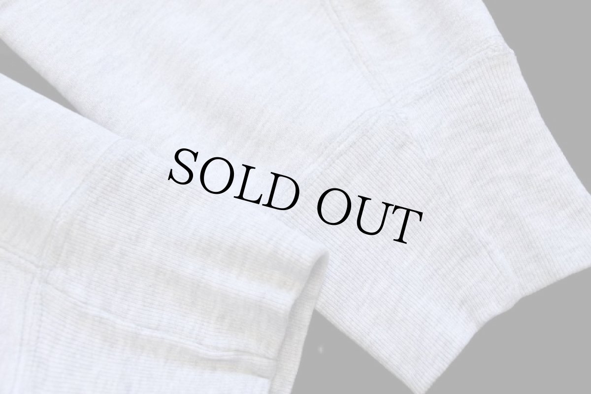 画像10: 80s USA製 Championチャンピオン PRINCETON 染み込みプリント リバースウィーブ スウェットパーカー 杢グレー L★フーディー (10)